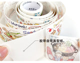 Molinta Delicious World Washi Tapes Sticker Roll Release Paper