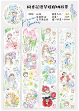 Molinta Flower Garden Washi Sticker Roll