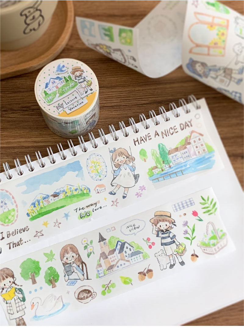 Molinta My Leisure Vacation Washi Tape Holiday Journaling