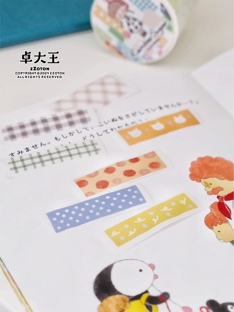 Molinta Rainbow Sugar PET Tapes Washi Strips Journaling Spreads