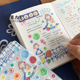 Featuring an adorable collection of illustrations with all kinds of buttons, this sticker sheet adds a cozy, whimsical touch to planners, cards, photo albums, and creative projects. Each design is printed on durable writing paper with vibrant colors for easy decoration!