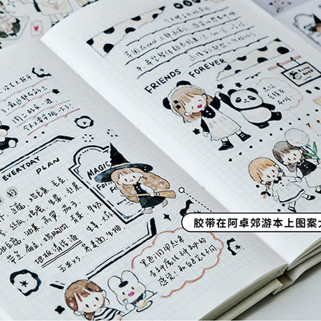 Molinta Sticker Sheet - Black

Celebrate your love for black with this charming Molinta sticker sheet. Featuring adorable illustrations in Molinta’s signature whimsical style, these stickers are perfect for decorating planners, journals, scrapbooks, and happy mail.

105x148mm
Material: Japanese Paper
Includes 2 sticker sheets