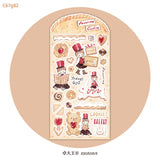 Featuring an adorable collection of cookie themed illustrations, this sticker sheet adds a warm, whimsical touch to planners, cards, photo albums, and creative projects. Each design is printed on durable writing paper with vibrant colors for easy decoration!