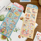 Featuring an adorable collection of relatable watercolor illustrations, this sticker sheet adds a personal, whimsical touch to planners, cards, photo albums, and creative projects. Each design is printed on durable writing paper with vibrant colors for easy decoration!
