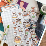 Molinta Sticker Sheet - I Love Coffee

Celebrate your love for cozy coffee moments with this charming Molinta sticker sheet. Featuring adorable illustrations in Molinta’s signature whimsical style, these stickers are perfect for decorating planners, journals, scrapbooks, and happy mail.

90x162mm
Material: PVC
Includes 1 sticker sheet