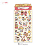 Molinta Sticker Sheet - I Love Fast Food

Celebrate your love for fast food with this charming Molinta sticker sheet. Featuring adorable illustrations in Molinta’s signature whimsical style, these stickers are perfect for decorating planners, journals, scrapbooks, and happy mail.

90x162mm
Material: Writing Paper
Includes 1 sticker sheet
