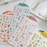 Featuring an adorable collection of fruit themed illustrations, this sticker sheet adds a sweet, whimsical touch to planners, cards, photo albums, and creative projects. Each design is printed on durable paper with vibrant colors for easy decoration!