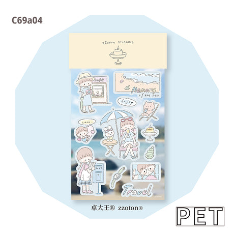 Molinta Sticker Sheet - Seaside Memories

&nbsp;Featuring adorable illustrations in Molinta’s signature whimsical style, these stickers are perfect for decorating planners, journals, scrapbooks, and happy mail.

105x148mm
Material: PVC or PET
Includes 1 sticker sheet