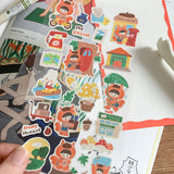 Featuring an adorable collection of mail and squirrel themed illustrations, this sticker sheet adds a playful, whimsical touch to planners, cards, photo albums, and creative projects. Each design is printed on durable writing paper with vibrant colors for easy decoration!