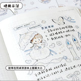 Molinta Sticker Sheet - White

Celebrate your love for the color white with this charming Molinta sticker sheet. Featuring adorable illustrations in Molinta’s signature whimsical style, these stickers are perfect for decorating planners, journals, scrapbooks, and happy mail.

105x148mm
Material: Japanese Paper
Includes 2 sticker sheets