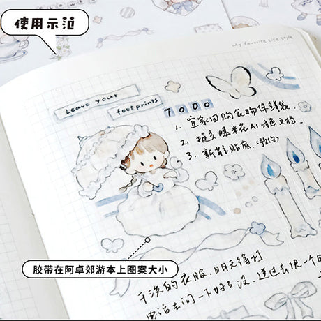 Molinta Sticker Sheet - White

Celebrate your love for the color white with this charming Molinta sticker sheet. Featuring adorable illustrations in Molinta’s signature whimsical style, these stickers are perfect for decorating planners, journals, scrapbooks, and happy mail.

105x148mm
Material: Japanese Paper
Includes 2 sticker sheets