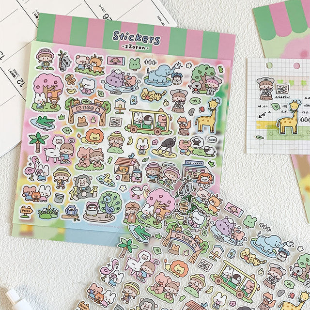 Molinta Sticker Sheet - Zoo

Featuring an adorable collection of zoo‑themed illustrations, this sticker sheet adds a lively, whimsical touch to planners, cards, photo albums, and creative projects. Each design is printed on durable PVC material for crisp colors and long‑lasting use.

137x125mm

Material: PVC