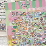 Molinta Sticker Sheet - Zoo

Featuring an adorable collection of zoo‑themed illustrations, this sticker sheet adds a lively, whimsical touch to planners, cards, photo albums, and creative projects. Each design is printed on durable PVC material for crisp colors and long‑lasting use.

137x125mm

Material: PVC