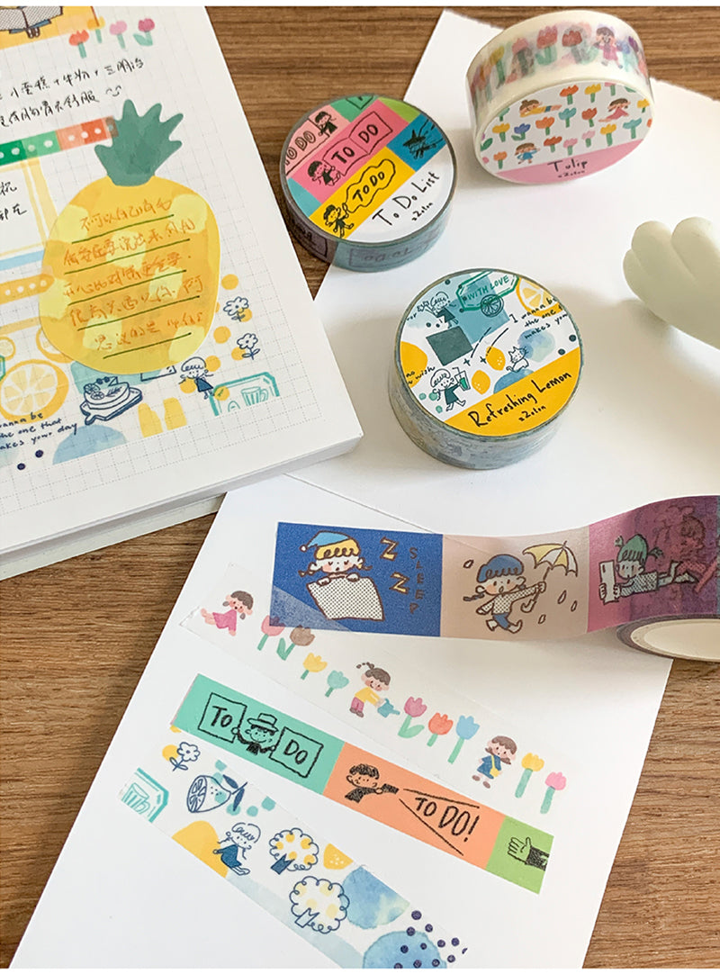 Molinta To Do List Washi Tape swatches Spreads