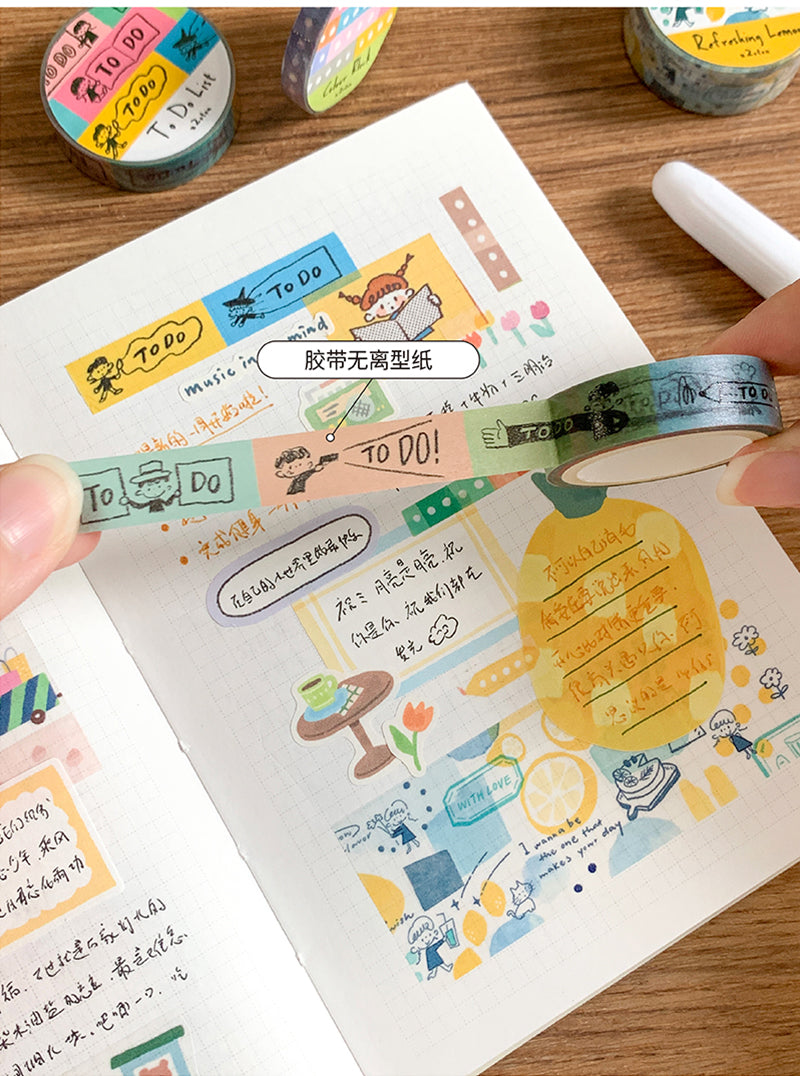 Molinta To Do List Washi Tape swatches journal Spreads