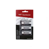 Borrador MONO negro mediano, paquete de 3