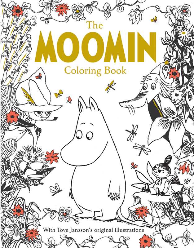 Join the Moomin world and color in your favorite characters, from Moomintroll and Moominpappa to The Groke and Mr. Fillyjonk, in this delightful coloring book based on the famous children's book series.

This coloring book contains Tove Jansson's original detailed illustrations of your favorite Moomin characters alongside some of the books' most iconic quotes. Immerse yourself in the Moomin world as you color in classic characters and landscapes that will be sure to captivate children and adults alike!