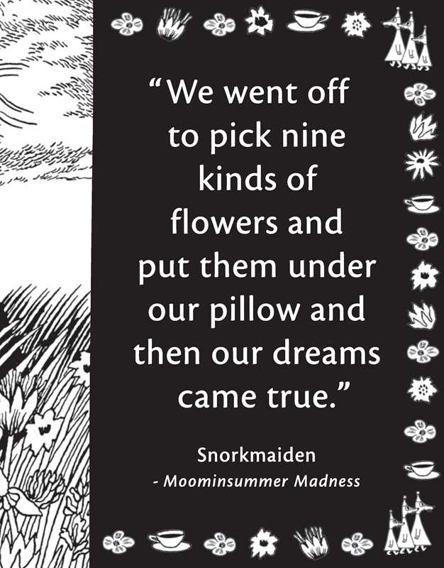 Join the Moomin world and color in your favorite characters, from Moomintroll and Moominpappa to The Groke and Mr. Fillyjonk, in this delightful coloring book based on the famous children's book series.

This coloring book contains Tove Jansson's original detailed illustrations of your favorite Moomin characters alongside some of the books' most iconic quotes. Immerse yourself in the Moomin world as you color in classic characters and landscapes that will be sure to captivate children and adults alike!