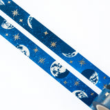Cinta washi con fases lunares 