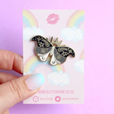 Glitter Punk - Moth Enamel Pin