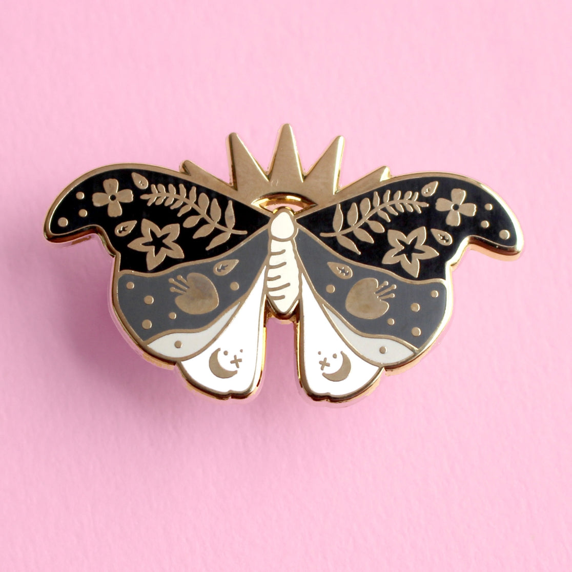 Glitter Punk - Moth Enamel Pin