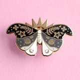 Glitter Punk - Moth Enamel Pin