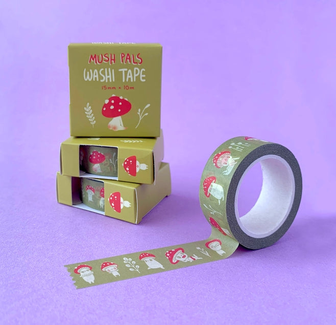 Hannakin - Mush Pals Washi Tape (Mustard)