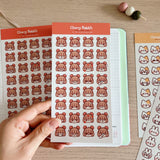 Cherry Rabbit - Mushroom Girl Emojis Sticker Sheet
