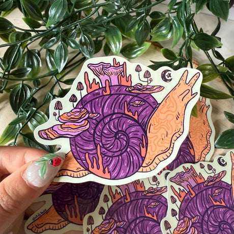 Mal.inky - Mushroom Snail Sticker