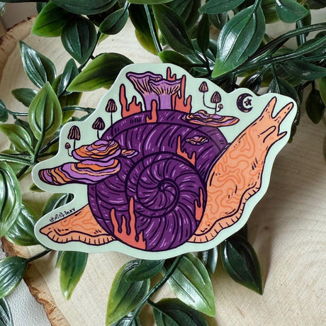 Mal.inky - Mushroom Snail Sticker