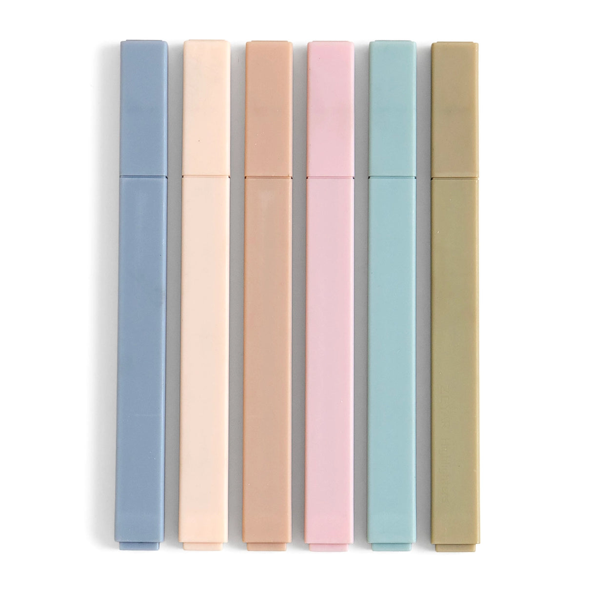 Keep things calm, clean, and color-coded with the Muted Highlighter Set. This set of 6 soft-toned markers brings a subtle, sophisticated touch to your notes, planners, and journals. Each highlighter features a chisel tip for versatile use—perfect for highlighting key points or creating gentle headers without the visual clutter. Packaged in a modern, minimalist case, these highlighters are great for students, teachers, professionals, and anyone who prefers a quieter palette. A stylish and functional gift for