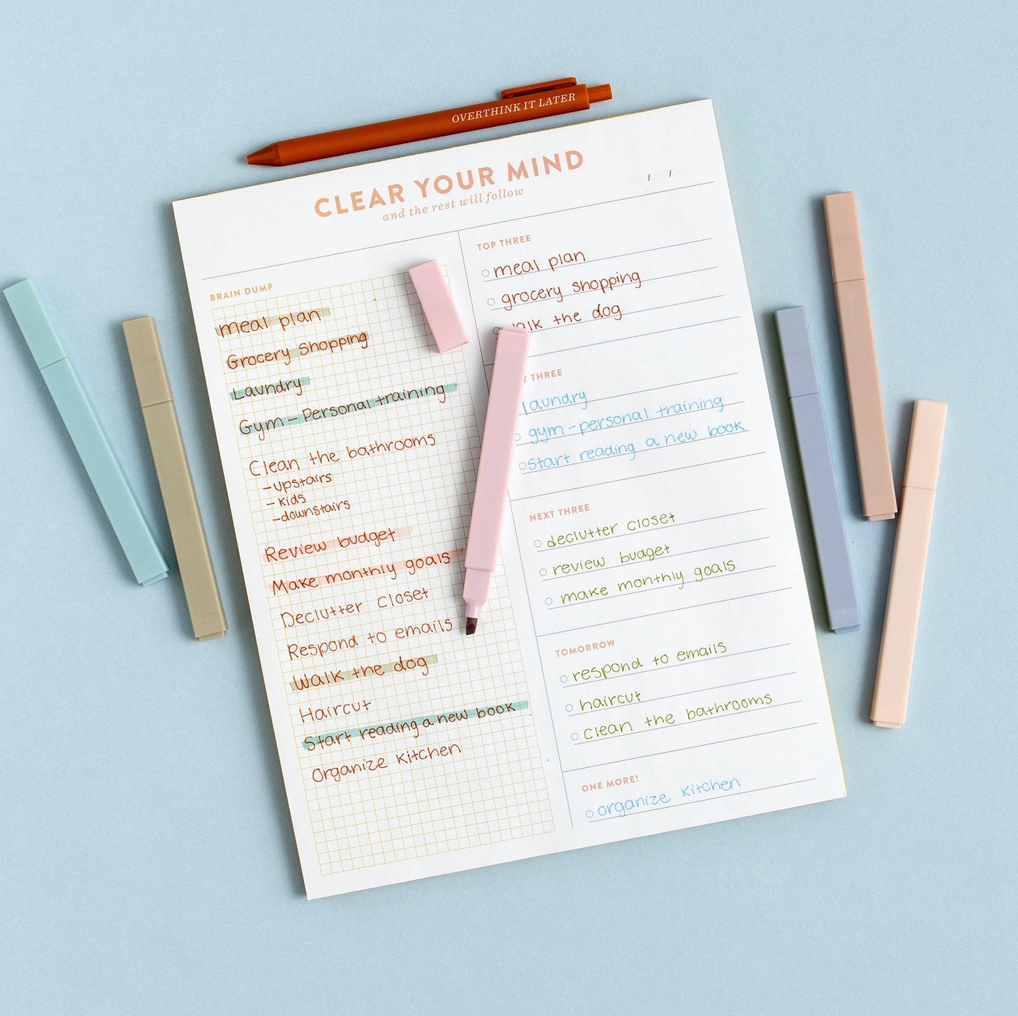 Keep things calm, clean, and color-coded with the Muted Highlighter Set. This set of 6 soft-toned markers brings a subtle, sophisticated touch to your notes, planners, and journals. Each highlighter features a chisel tip for versatile use—perfect for highlighting key points or creating gentle headers without the visual clutter. Packaged in a modern, minimalist case, these highlighters are great for students, teachers, professionals, and anyone who prefers a quieter palette. A stylish and functional gift for