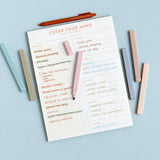 Keep things calm, clean, and color-coded with the Muted Highlighter Set. This set of 6 soft-toned markers brings a subtle, sophisticated touch to your notes, planners, and journals. Each highlighter features a chisel tip for versatile use—perfect for highlighting key points or creating gentle headers without the visual clutter. Packaged in a modern, minimalist case, these highlighters are great for students, teachers, professionals, and anyone who prefers a quieter palette. A stylish and functional gift for