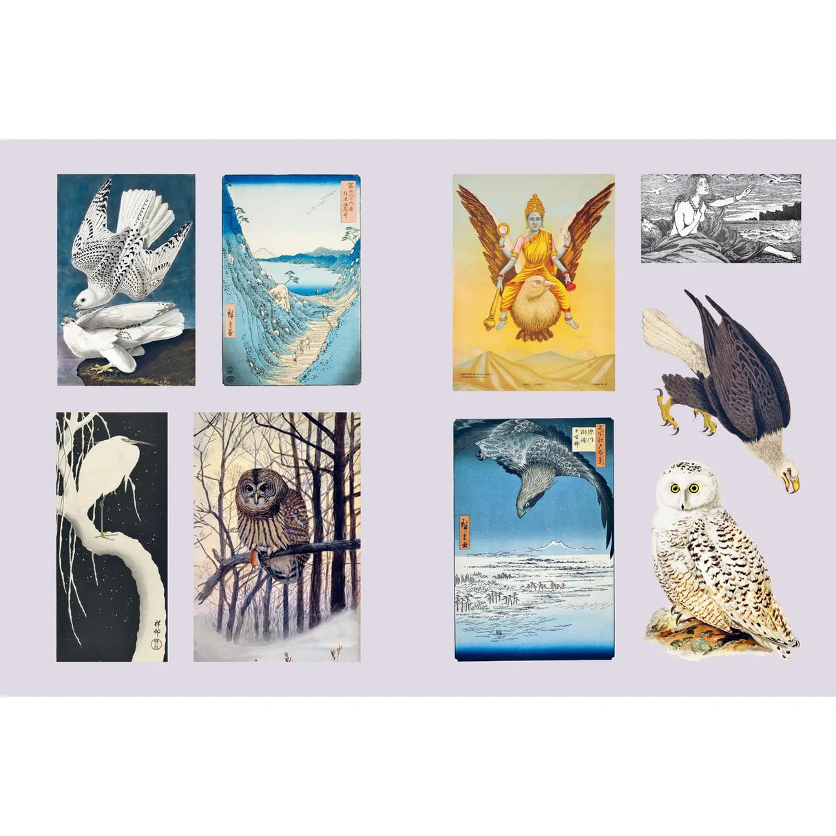 This sticker book features more than 400 nature-themed artworks, both vintage and vintage inspired, celebrating the bounty and magic of Earth. The book is organized into six sections devoted to the vibrant diversity of our planet: Rivers; Seas, Earth; Harvest, Mountains; Sky, Forests; Woodlands, Gardens; Flowers, and Deserts, Prairies; Plains and the corresponding flora, fauna, gods, goddesses, fairies, and other mystical creatures. Each section is introduced with a poetic thematic quote.

The stickers are 