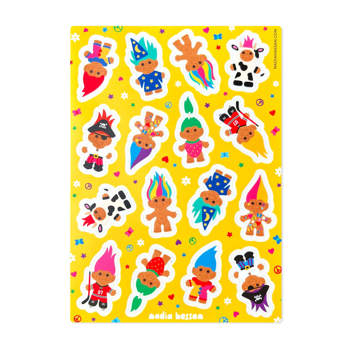 Nadia Hassan - Treasure Trolls Sticker Sheet