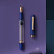 Featuring a transparent barrel with a highly efficient vacuum filling system, the Original Plus Sapphire ensures you spend less time refilling, and more time on what truly matters: Your words, your ideas, and your writing.