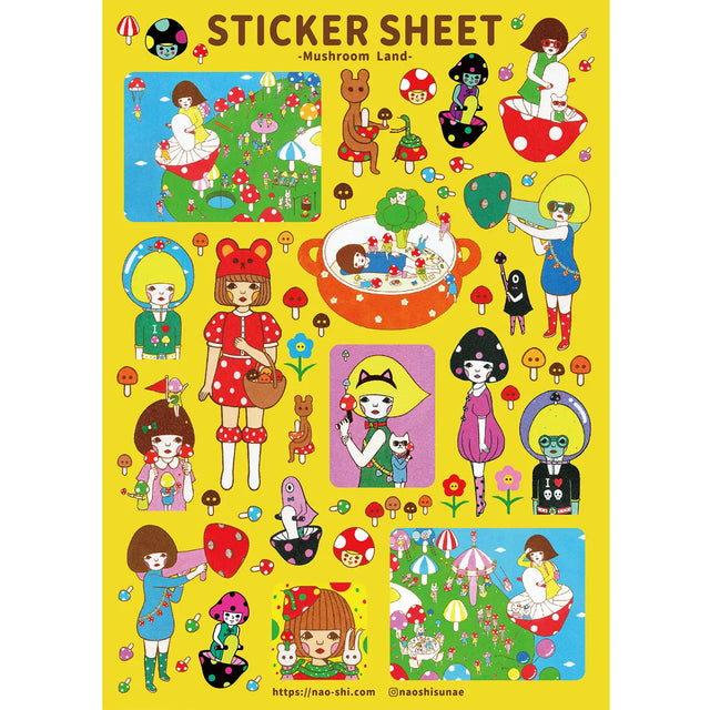 Naoshi Mushroom Land Sticker Sheet

Mushroom Land sticker sheet is perfect for decorating your journal, binder, planner, scrapbook or laptop.