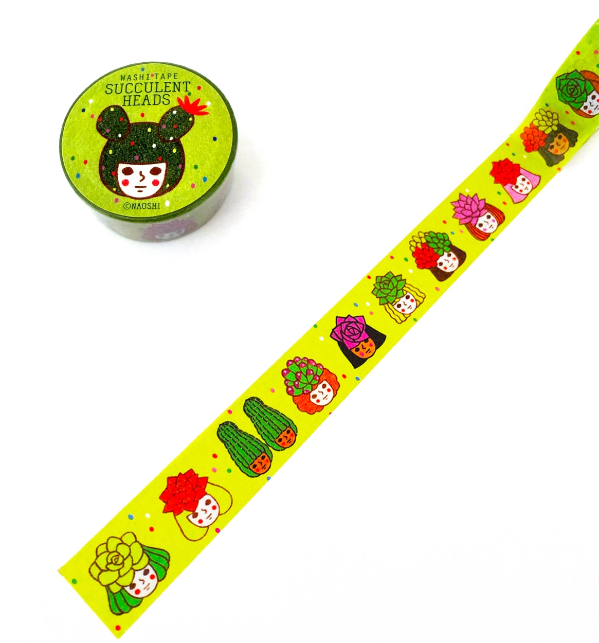 Naoshi - Succulent Plant Washi Tape