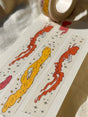 This Dragon washi tape features three soft, fluffy dragons that the dragon rider girl has befriended.

This roll is 15mm wide x 10m of paper tape. Washi tape is super durable and flexible. It tears easily and can be safely applied to a variety of surfaces; it doesn’t leave a sticky residue behind, making it especially ideal for stationery and hanging prints temporarily.