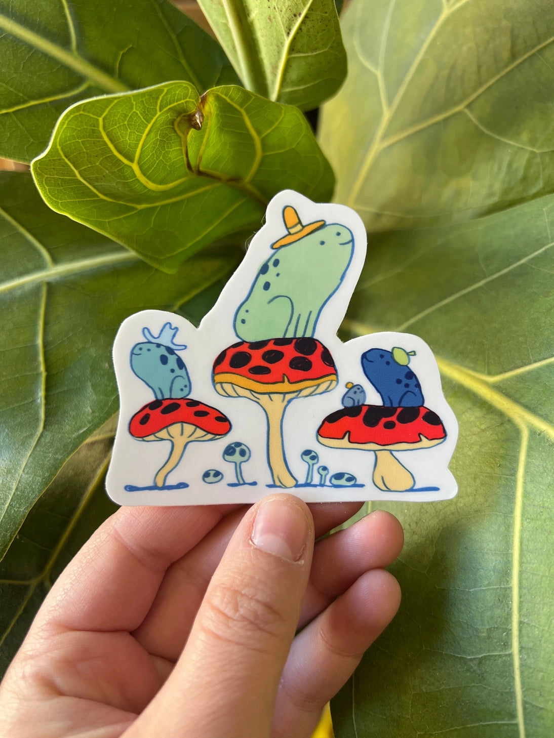 3" Froggies with hats!

These stickers are great for water bottles, laptops or notebooks! They’re durable and waterproof and the thick vinyl protects the stickers from scratching, water and sunlight.