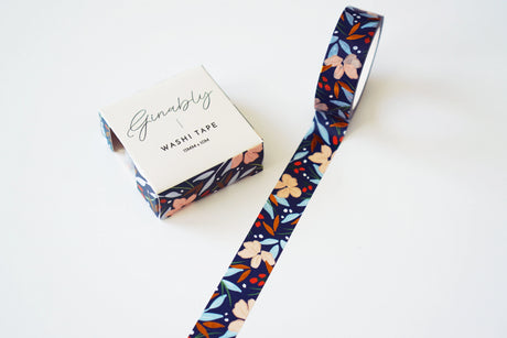 Cute, custom designed floral washi tape to add something extra to your stationery.