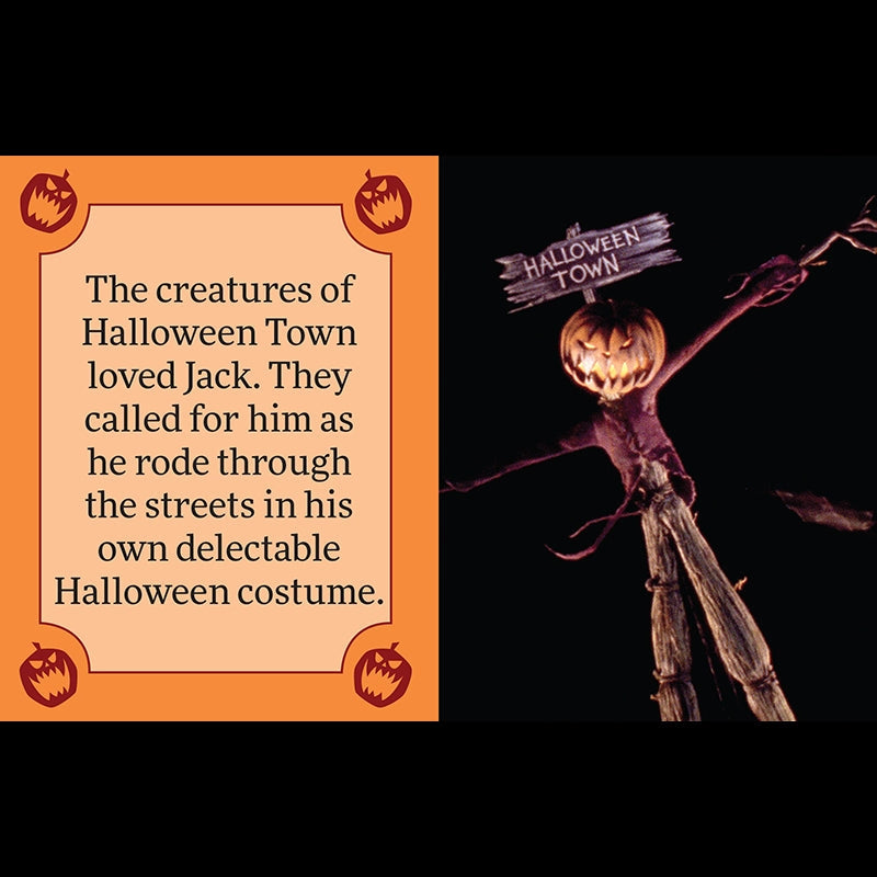 Everyone hail to the Pumpkin King! Follow Jack Skellington on his nightmarish journey into Christmas Town and back through the pages of this tiny storybook. A complete and faithful retelling of the iconic story of Disney Tim Burton’s The Nightmare Before Christmas, and loaded with art from the beloved 1993 film, this unique collector’s item is the perfect gift for Halloween, Christmas, and year-round. 

TINY SIZE: At less than two inches tall, Disney Tim Burton’s The Nightmare Before Christmas: The Tiny Boo