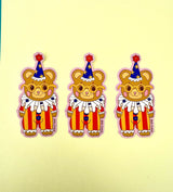 These adorable stickers feature a cute little bear in a clown suit.

These matte vinyl stickers feature an original design and are water, weather, and scratch proof. Perfect for putting on water bottles, computers or just about anywhere else.