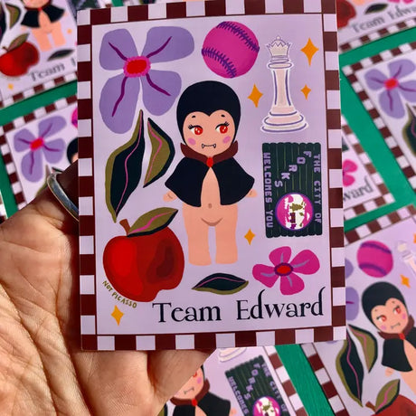 Only twilight fans will understand!

These matte vinyl stickers feature an original design and are water, weather, and scratch proof. Perfect for putting on water bottles, computers or just about anywhere else.