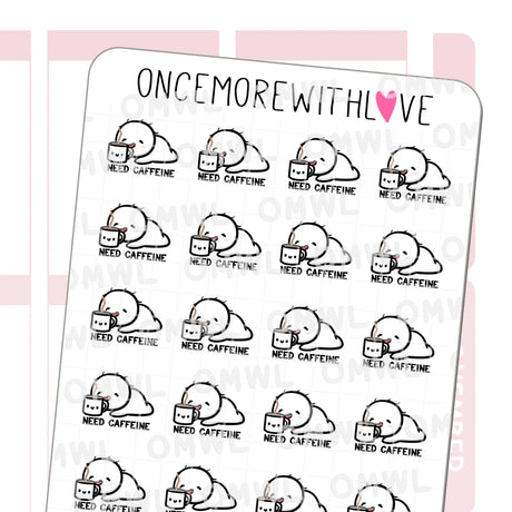 Once More With Love - M1461 Need Caffeine Sticker Sheet