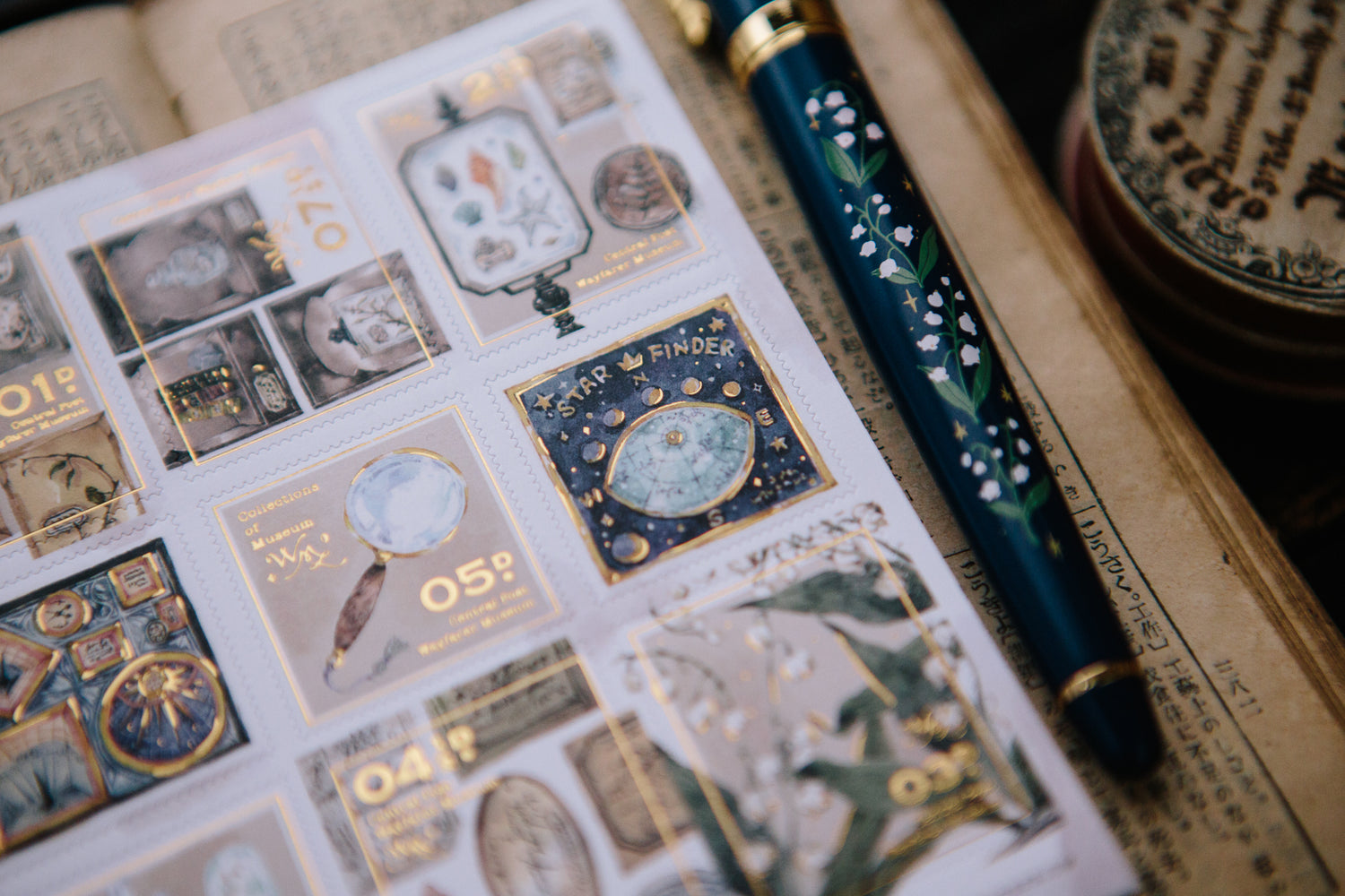 OURS Studio Collection of Museum Stamp Style Sticker