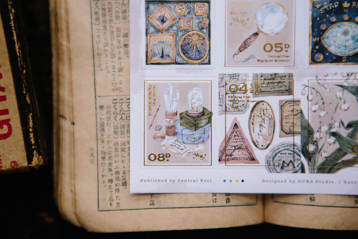 OURS Studio Collection of Museum Stamp Style Sticker