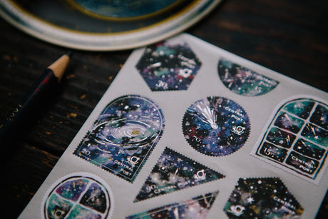 OURS Studio Colorful Night Stamp Style Sticker