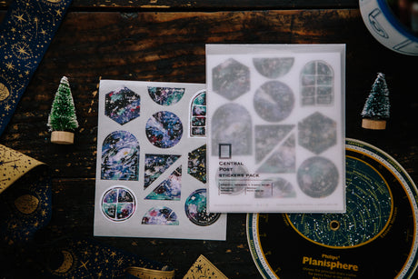 OURS Studio Colorful Night Stamp Style Sticker