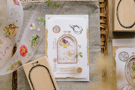 OURS Studio Window Embroidery Hoop Rubber Stamp